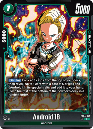 Android 18 (FB04-057) [Fusion World] (V.1 - Common) Immagine principale del prodotto