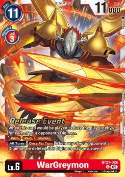 WarGreymon (BT21-026) Immagine principale del prodotto