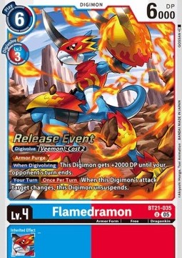 Flamedramon (BT21-035) Immagine principale del prodotto