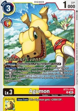 Agumon (BT21-040) Immagine principale del prodotto