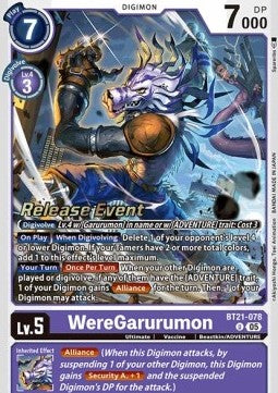 WereGarurumon (BT21-078) Immagine principale del prodotto