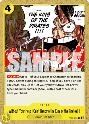 Without Your Help I Can't Become the King of the Pirates!!!! (EB02-059) Immagine principale del prodotto