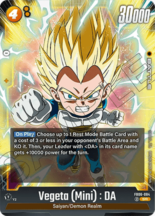 Vegeta (Mini) : DA (FB06-084) [Fusion World] (V.1 - Super Rare) Immagine principale del prodotto