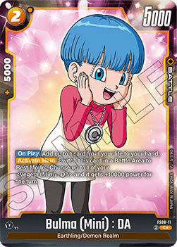Bulma (Mini) : DA (FS08-11) [Fusion World] (V.2 - Alternate Art) Immagine principale del prodotto