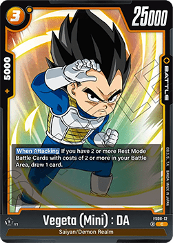 Vegeta (Mini) : DA (FS08-12) [Fusion World] Immagine principale del prodotto