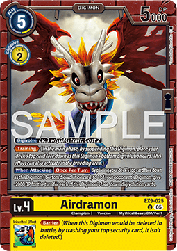 Airdramon (EX9-025) (V.1) Immagine principale del prodotto