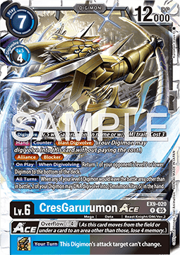 CresGarurumon Ace (EX9-020) (V.1) Immagine principale del prodotto