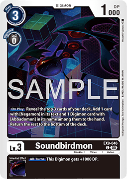 Soundbirdmon (EX9-046) (V.1) Immagine principale del prodotto