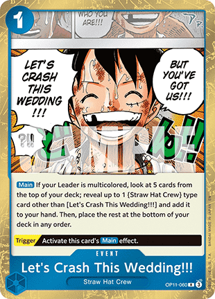 Let's Crash This Wedding!!! (OP11-060) Immagine principale del prodotto