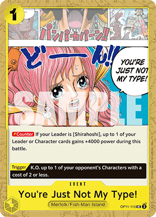 You're Just Not My Type! (OP11-115) Immagine principale del prodotto