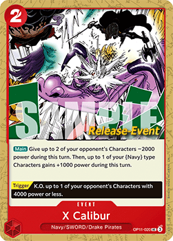 X Calibur (OP11-020) Immagine principale del prodotto