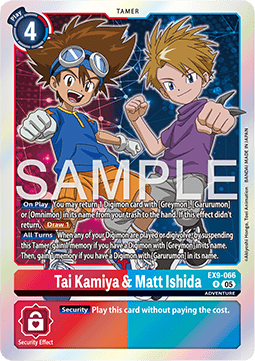 Tai Kamiya & Matt Ishida (EX9-066) (V.1) Immagine principale del prodotto