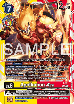 Apollomon Ace (P-191) Immagine principale del prodotto