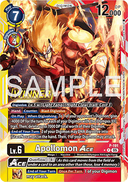 Apollomon Ace (P-191) Immagine principale del prodotto