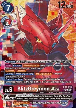 BlitzGreymon Ace (EX9-013) (V.2) Immagine principale del prodotto