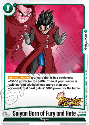 Saiyan Born of Fury and Hate (FS10-17) [Fusion World]