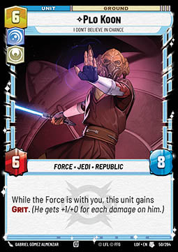 Plo Koon, I Don't Believe in Chance (V.1) Immagine principale del prodotto