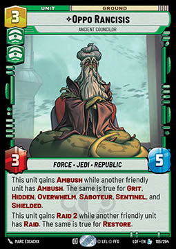 Oppo Rancisis, Ancient Councilor (V.1)