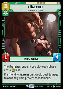 Malakili, Loving Rancor Keeper (V.1)