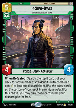 Sifo-Dyas, Commissioning An Army (V.1)