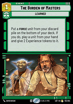 The Burden of Masters (V.1)