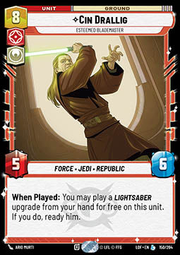 Cin Drallig, Esteemed Blademaster (V.1)