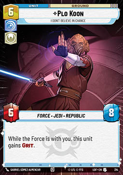 Plo Koon, I Don't Believe in Chance