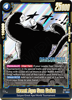 Great Ape Son Goku (SB01-017) [Fusion World]