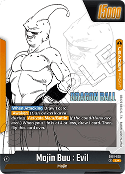 Majin Buu : Evil // Majin Buu : Kid (SB01-029) [Fusion World] (V.2 - Alternate Art)