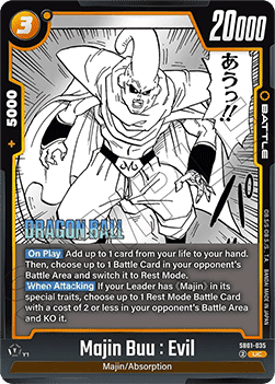Majin Buu : Evil (SB01-035) [Fusion World]