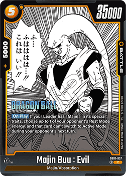 Majin Buu : Evil (SB01-037) [Fusion World]