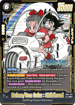 Bulma/Son Goku : Childhood (SB01-057) [Fusion World] (V.1 - Super Rare)