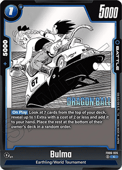 Bulma (FB06-035) [Fusion World] (V.1 - Common) Immagine principale del prodotto