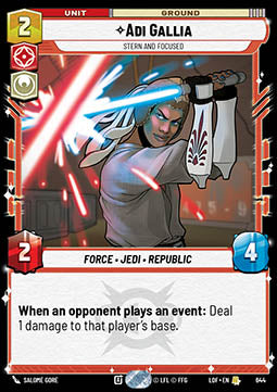 Adi Gallia, Stern and Focused (V.2)