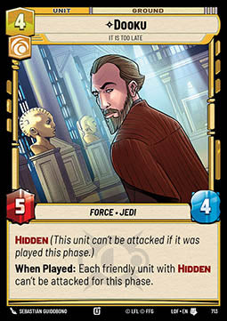 Dooku, It Is Too Late (V.2)