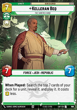 Kelleran Beq, The Sabered Hand (V.2)