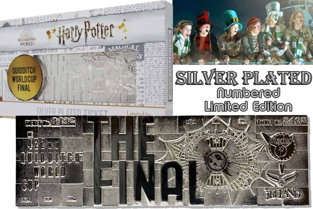 Hp Quidditch World Cup Ticket Silver Pl.