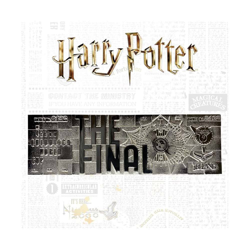 Hp Quidditch World Cup Ticket Silver Pl.