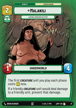 Malakili, Loving Rancor Keeper (V.2)