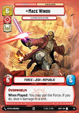 Mace Windu, Leaping into Action (V.2) Immagine principale del prodotto