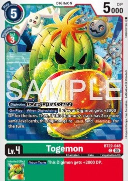 Togemon (BT22-048) Immagine principale del prodotto