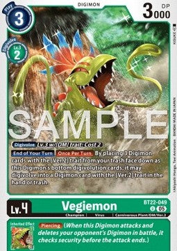 Vegiemon (BT22-049) Immagine principale del prodotto