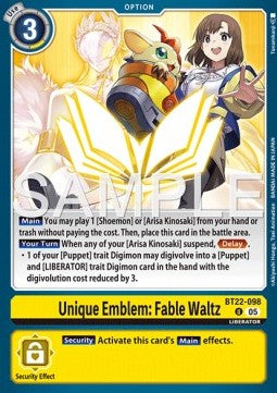 Unique Emblem: Fable Waltz (BT22-098)