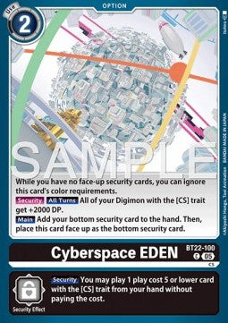 Cyberspace EDEN (BT22-100) Immagine principale del prodotto