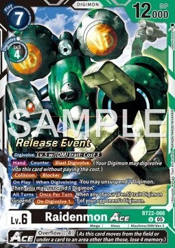 Raidenmon Ace (BT22-066) Immagine principale del prodotto