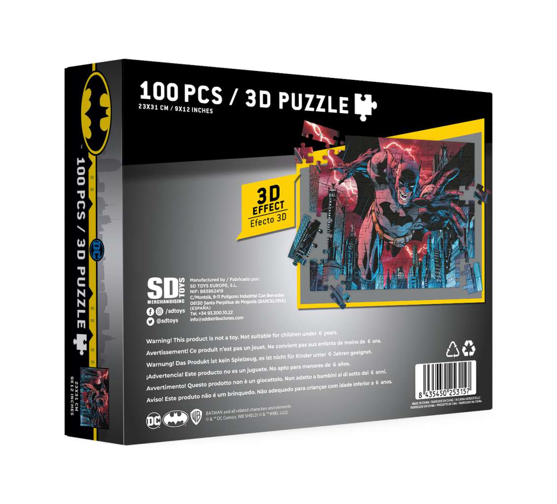 Batman Urban Legend 3d Eff 100pcs Puzzle