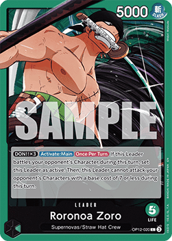 Roronoa Zoro (OP12-020) (V.1) Immagine principale del prodotto