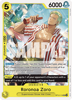 Roronoa Zoro (OP12-113)