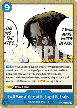 I Will Make Whitebeard the King of the Pirates (OP12-058) Immagine principale del prodotto