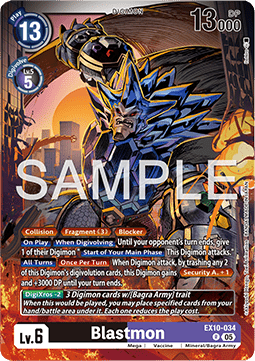 Blastmon (EX10-034) Immagine principale del prodotto